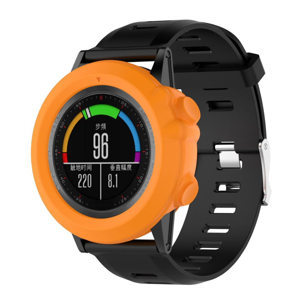 Garmin Fenix 3 och Fenix 3 HR och Fenix 3 Sapphire och Quatix 3 och Tactix Bravo skyddshölje silikon - Orange