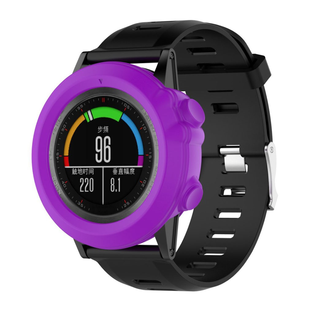 Garmin Fenix 3 och Fenix 3 HR och Fenix 3 Sapphire och Quatix 3 och Tactix Bravo skyddshölje silikon - Lila