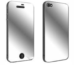 Mirror iPhone 4 fodral - Silver/Grå