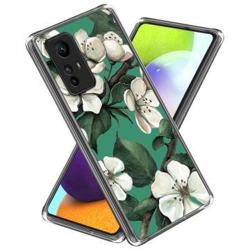 Deco Xiaomi Redmi Note 12S skal - Vita Blommor