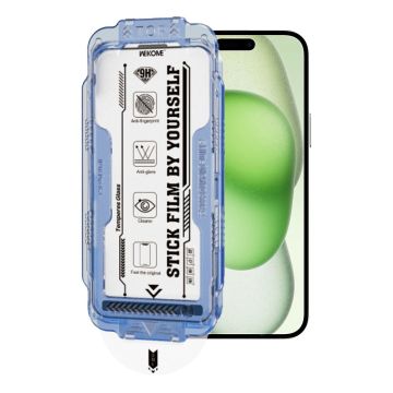 WEKOME WTP-117 iPhone 15 Skärmskydd 6D Böjd Ultrafint Kant AR Matt Härdat Glasfilm