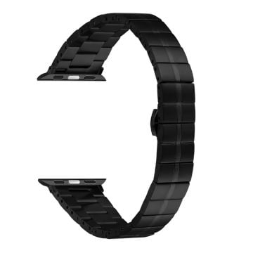 Apple Watch Series 41mm - 40mm - 38mm Armband i rostfritt stål - Svart