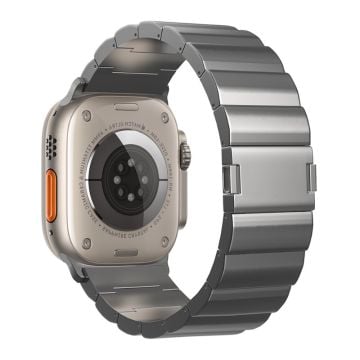 Apple Watch Series 41 mm - 40 mm - 38 mm klockarmband i titanlegering med magnetlås - Grå