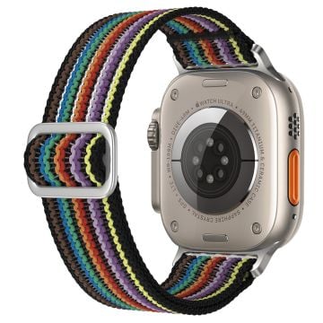 Andningsbart nylonarmband Apple Watch Series 41mm - 40mm - 38mm armband - Regnbåge