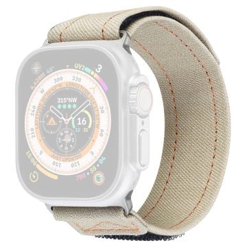 KALEBOL Denim klockarmband Apple Watch Series 49mm - 45mm - 44mm - 42mm Magic Tape Band - Aprikos