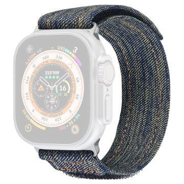 KALEBOL Apple Watch Series 41mm - 40mm - 38mm Denim klockarmband Magic Tape Justerbart armband - Gul