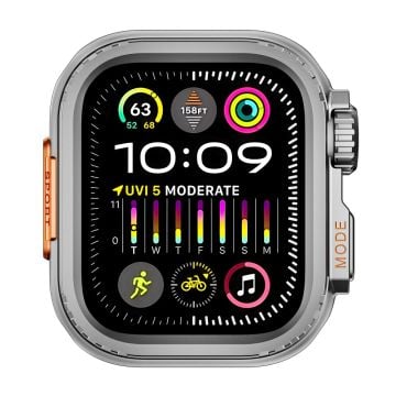 Klockfodral Apple Watch Series 4 / 5 / 6 / SE / SE (2022) / SE (2023) 44mm Metall Skyddsram - Grå