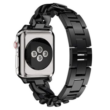 Apple Watch Series 41mm - 40mm - 38mm Klockarmband i zinklegering - Svart