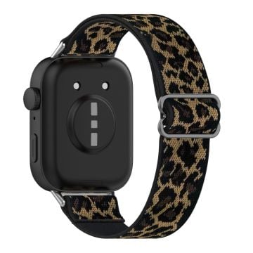 Huawei Watch Fit 3 Nylonarmband Stretchig Solo Loop Sportklockarmband - Leopard