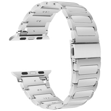 Apple Watch Series 41mm - 40mm - 38mm Sportklockarmband Zinklegeringsarmband - Silver