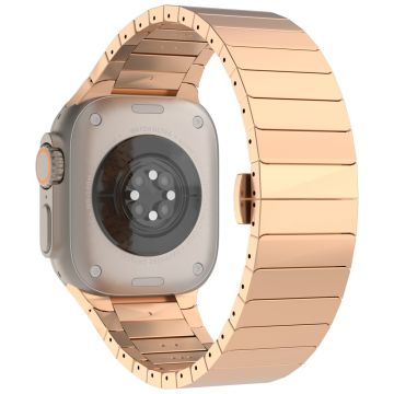 Apple Watch Series 49mm - 45mm - 44mm - 42mm Zinklegering Klockarmband för män - Guld