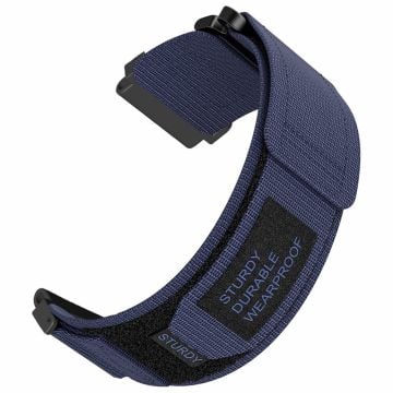 Huami Amazfit T-Rex Ultra Outdoor Sports Nylon Armband Magic Tape Design Klockarmband - Midnattsblå