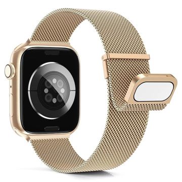 KALEBOL Apple Watch Series 41mm - 40mm - 38mm Milanese Mesh Armband Magnetiskt klockarmband - Roséguld