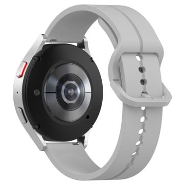 KALEBOL Huawei Watch 4 / 4 Pro / GT 4 46mm klockarmband 22mm silikonarmband Groove Design - Ljusgrå