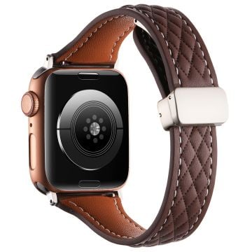 KALEBOL Apple Watch Series 41mm - 40mm - 38mm klockarmband i äkta läder - Kaffe