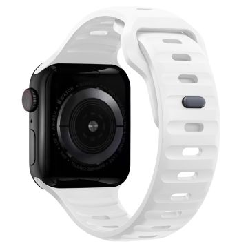 KALEBOL Apple Watch Series 41mm - 40mm - 38mm klockarmband sportarmband i silikon - Vit