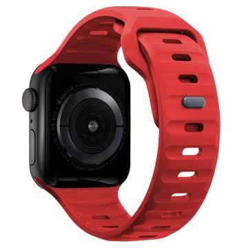 KALEBOL Apple Watch Series 41mm - 40mm - 38mm klockarmband sportarmband i silikon - Röd