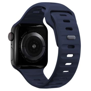 KALEBOL Apple Watch Series 41mm - 40mm - 38mm klockarmband sportarmband i silikon - Midnattsblå