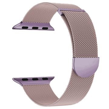 KALEBOL Apple Watch Series 41mm - 40mm - 38mm Milanese metallklockarmband - Rosa / Lila