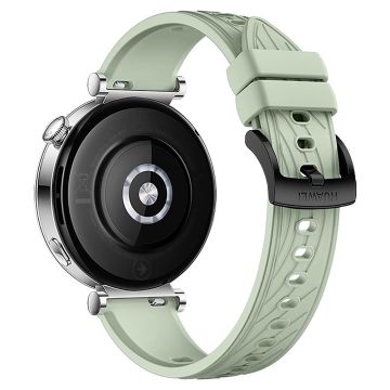 KALEBOL Huawei Watch GT 4 41mm / Garmin Venu 3S / Asus Zenwatch 3 WI503Q Silikonarmband 18mm - Ljusgrön / Svart