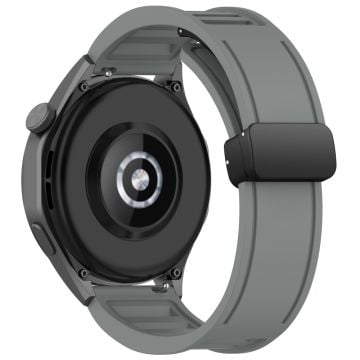 Huawei Watch 4 / Watch 4 Pro / Watch GT 4 46mm Magnetiskt klockarmband 22mm Bredd Silikonarmband Snabbkoppling - Mörkgrå