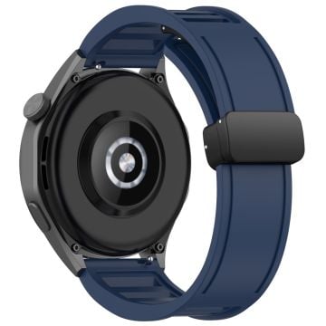 Huawei Watch 4 / Watch 4 Pro / Watch GT 4 46mm Magnetiskt klockarmband 22mm Bredd Silikonarmband Snabbkoppling - Midnattsblå