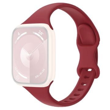 Apple Watch Series 41mm - 40mm - 38mm Klockarmband Silikonarmband - Vinröd