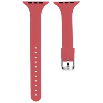 Apple Watch Series 41mm - 40mm - 38mm Band Soft Silicone Watch Strap - Coral Red