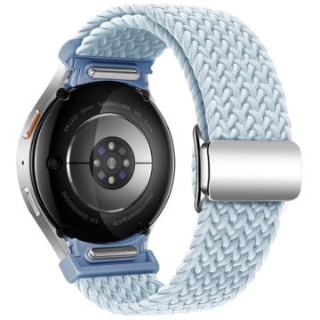 Samsung Galaxy Watch 20mm flätat klockarmband magnetiskt armband - Dimmig Blå