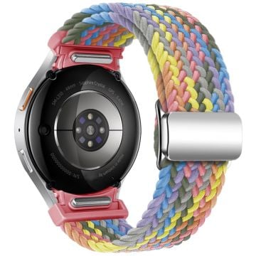 Samsung Galaxy Watch 20mm klockarmband magnetiskt flätat armband - Gradient Lila