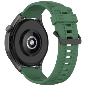 Huawei Watch 4 / 4 Pro / GT 4 46mm Silikonarmband 22mm Tire Texture Armband - Militärgrön