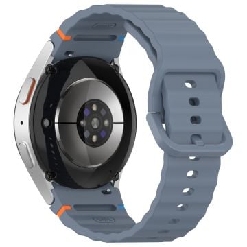 Samsung Galaxy Watch FE / Watch7 40mm 44mm Silikon Wave Texture Klockarmband Ersättningsarmband - Blå