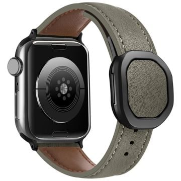 KALEBOL Apple Watch Series 41mm - 40mm - 38mm Genuine Cow Leather Band - Tan