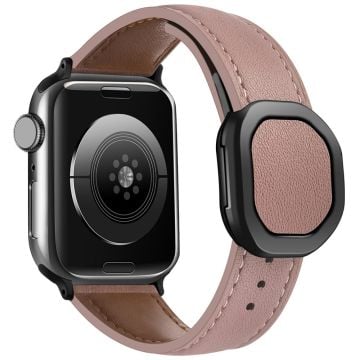 KALEBOL Apple Watch Series 41mm - 40mm - 38mm Genuine Cow Leather Band - Pink