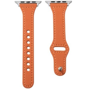 KALEBOL Apple Watch Series 41mm - 40mm - 38mm Watch Strap, Small Buckle - Orange