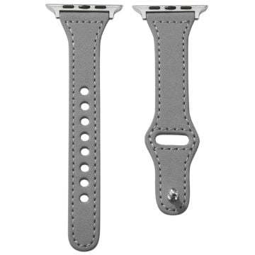 KALEBOL Apple Watch Series 41mm - 40mm - 38mm Watch Strap, Small Buckle - Grey