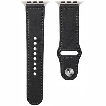 KALEBOL Apple Watch Series 41mm - 40mm - 38mm Watch Strap, Large Buckle - Black