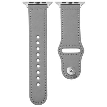 KALEBOL Apple Watch Series 41mm - 40mm - 38mm Watch Strap, Large Buckle - Grey