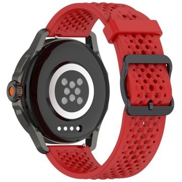 Xiaomi Watch S4 Sport Silicone 22mm Multiple Holes Breathable Watch Strap - Red