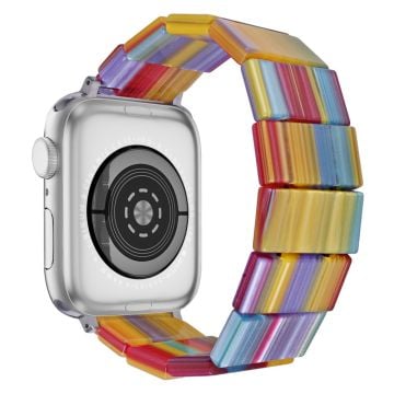 Apple Watch Series 41mm - 40mm - 38mm Resin Blocks Strap - Rainbow