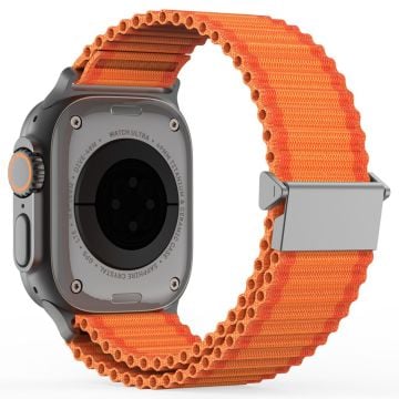 DUX DUCIS Apple Watch Series 41mm - 40mm - 38mm Nylon Watch Band Hook Buckle - Orange