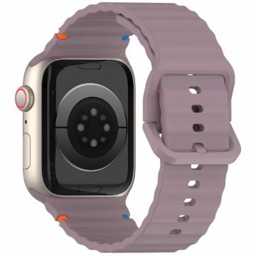 Silicone Strap for Apple Watch Series 41mm - 40mm - 38mm Band - Smoke Purple