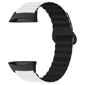 Polar Vantage Silicone Watch Band Dual Color Magnetic Wrist Strap - White+Black