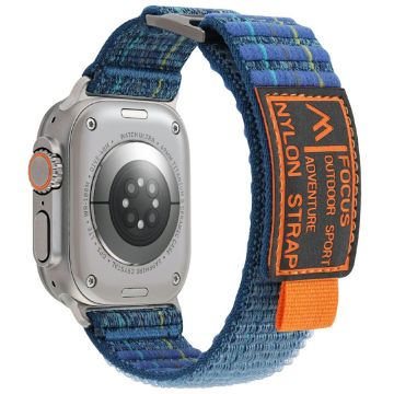 Apple Watch Series 41mm - 40mm - 38mm Nylon Loop Watch Strap - Dark Blue