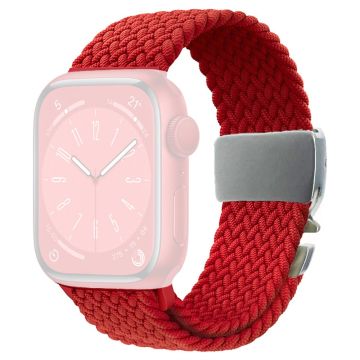 Armband Apple Watch Series 41mm - 40mm - 38mm Vävt klockarmband - Röd