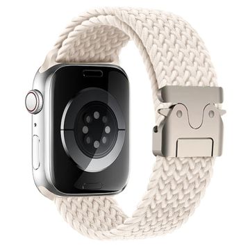 Armband Apple Watch Series 41mm - 40mm - 38mm Vävt klockarmband - Stjärnljus