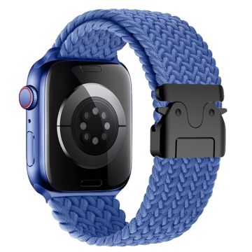 Armband Apple Watch Series 41mm - 40mm - 38mm Vävt klockarmband - Stormblå