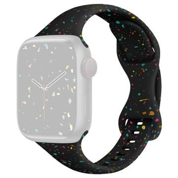 Armband Apple Watch Series 41mm - 40mm - 38mm Silikonarmband - Svart