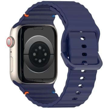 KALEBOL Silikonarmband Apple Watch Series 41mm - 40mm - 38mm Armband - Marinblå