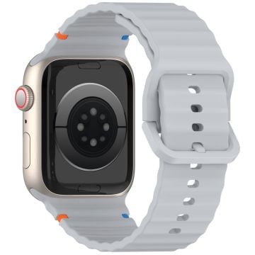 KALEBOL Silikonarmband Apple Watch Series 41mm - 40mm - 38mm Armband - Grå